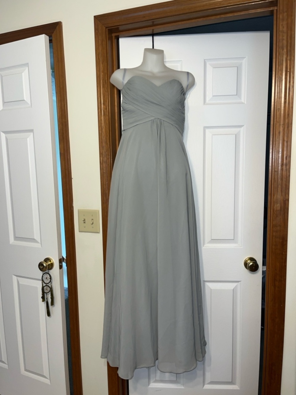 Allure Bridals Silver Bridesmaid Dress